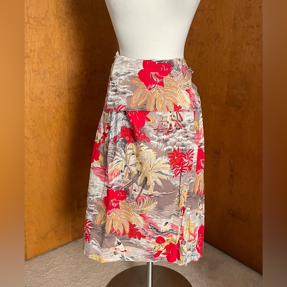 80’s Vintage Hawaiian Tropical Skirt